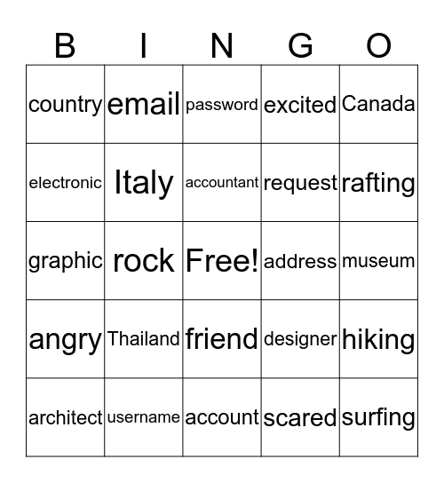 Bingo Card