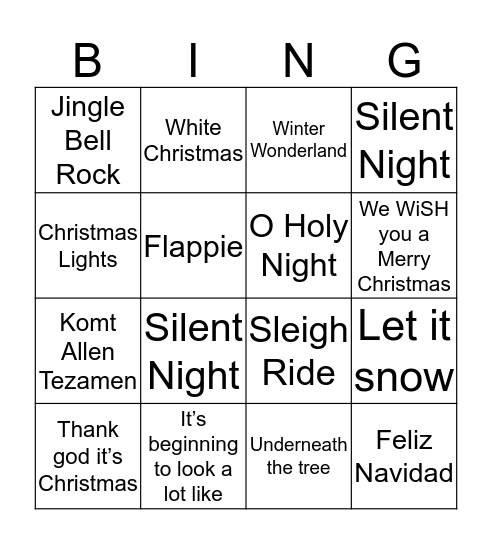 NUMMERKERST 3 Bingo Card