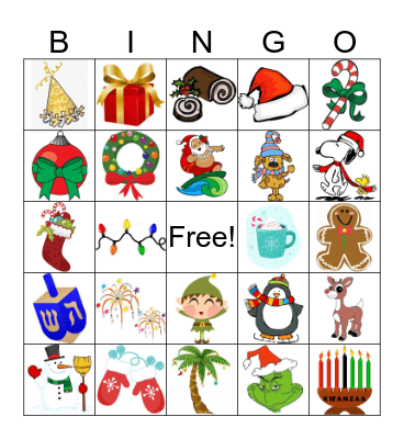 Holiday Bingo Card