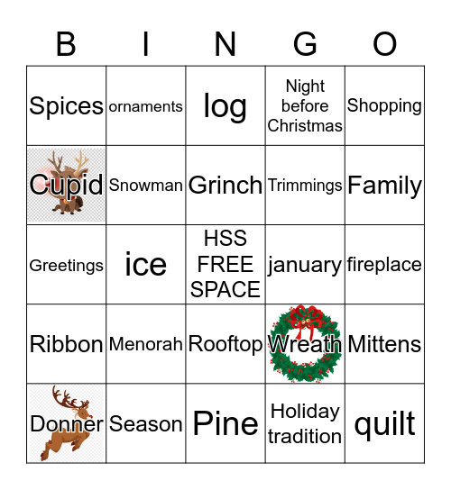 Winter Wonderland  Bingo Card