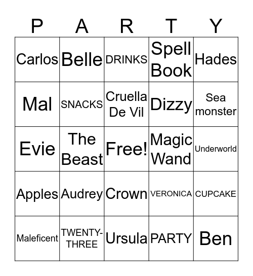 VERONICA #23 Bingo Card