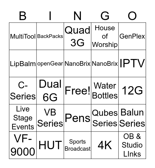 MultiDyne BINGO!! Bingo Card