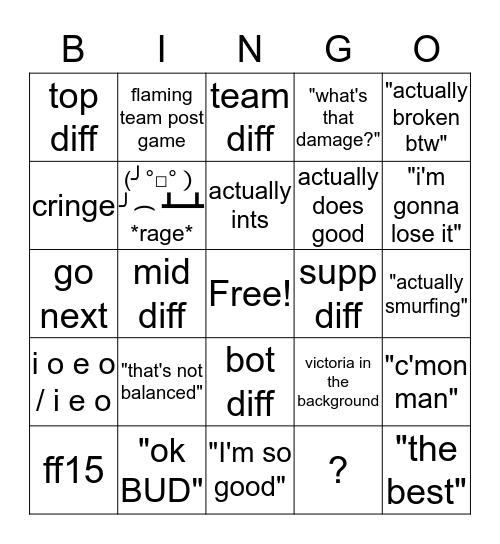 AstroDexx Bingo Card