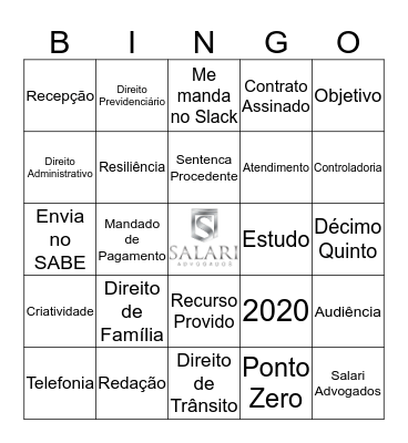 Salari Advogados Bingo Card