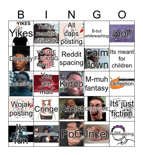 /tv/ Woke Bingo Card