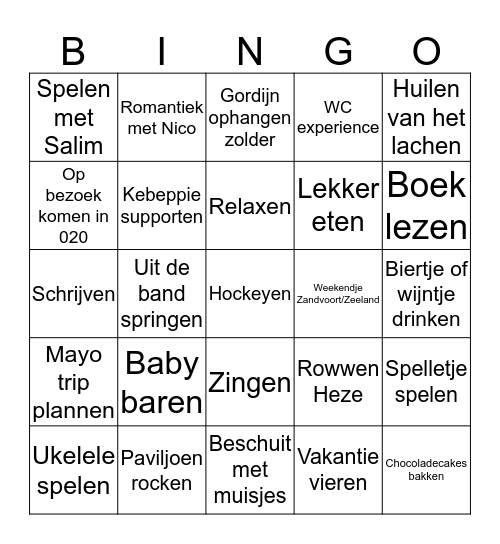 2020... Bingo! Bingo Card