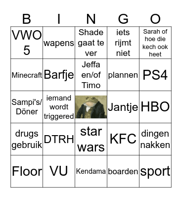 Sinterkerstgedoe Bingo Card