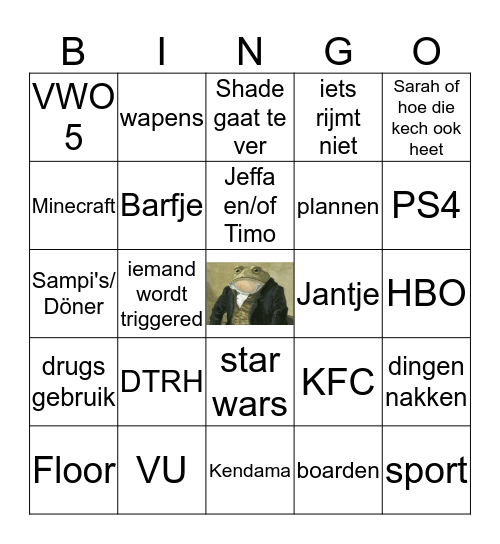 Sinterkerstgedoe Bingo Card