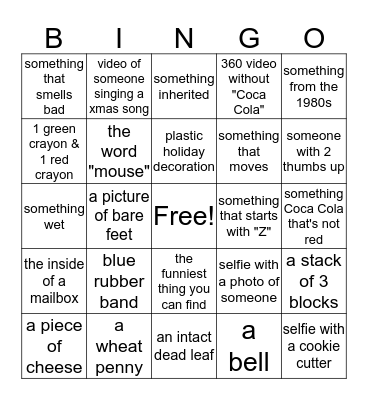 Maverik's 2019 Photo Scavenger Hunt Bingo Card