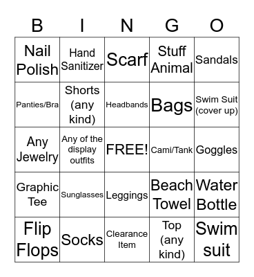 Justice Bingo! Bingo Card