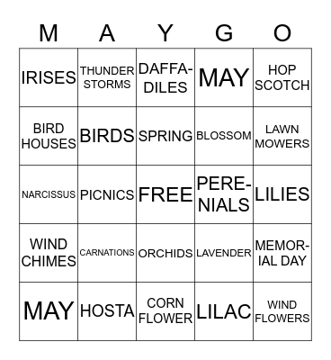 MAYGO - FSC Bingo Card