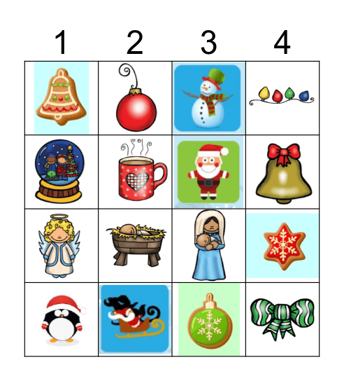 Kerst bingo Card