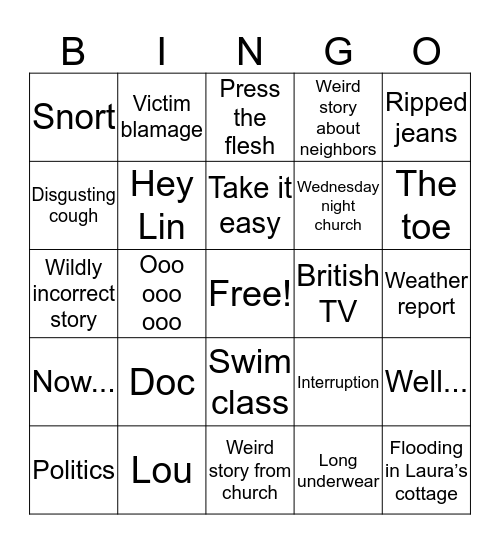 Papa bingo  Bingo Card