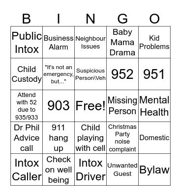 Communications Bingo! Bingo Card