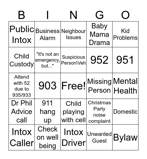 Communications Bingo! Bingo Card