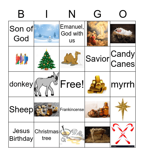 The Meaning of Christmas Bingo Card