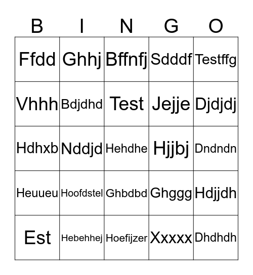De Rotterdamsche Paardenbingo Card
