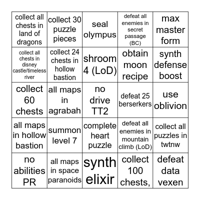 Bingo Card