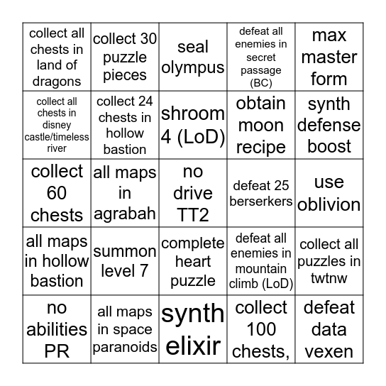 Bingo Card