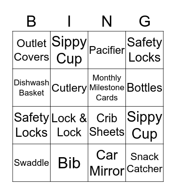 Baby Newman Bingo? Bingo Card