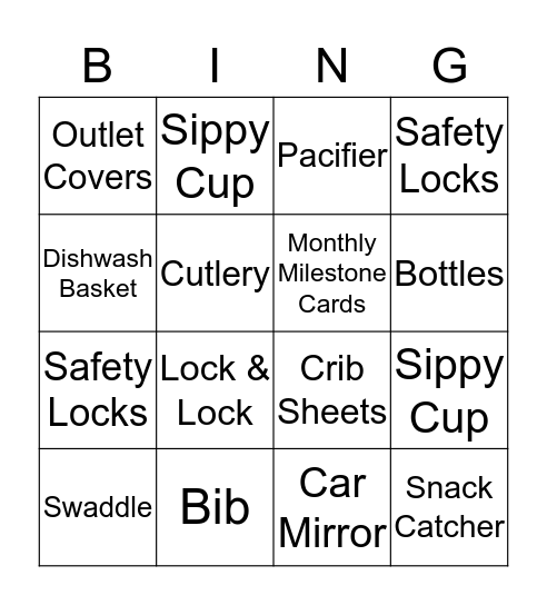 Baby Newman Bingo? Bingo Card