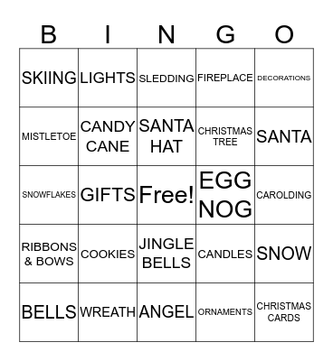 CHRISTMAS BINGO!!! Bingo Card