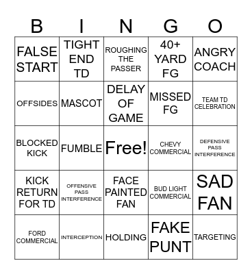 HAPPY HOLIDAYS Bingo Card