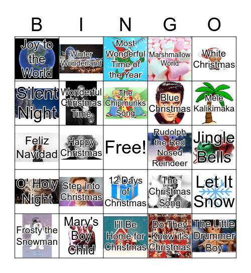 Holiday Bingo Card