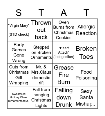 ER BINGO -Christmas Edition Bingo Card
