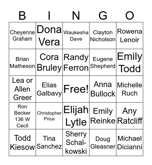 DISPATCH CHRISTMAS Bingo Card