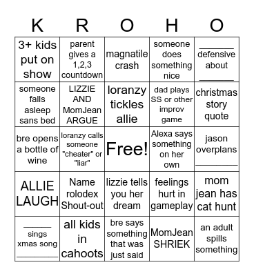 KinneyRyanOrrHead-o Bingo Card