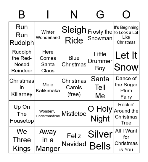 Merry Chrimmuss Bingo Card