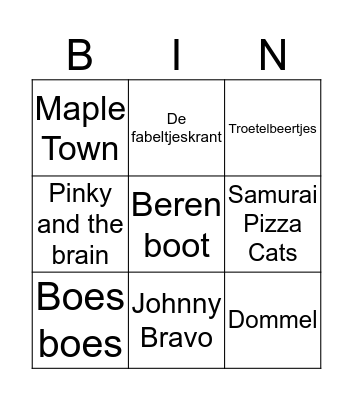 MusicBingo Card