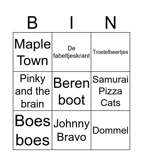 MusicBingo Card