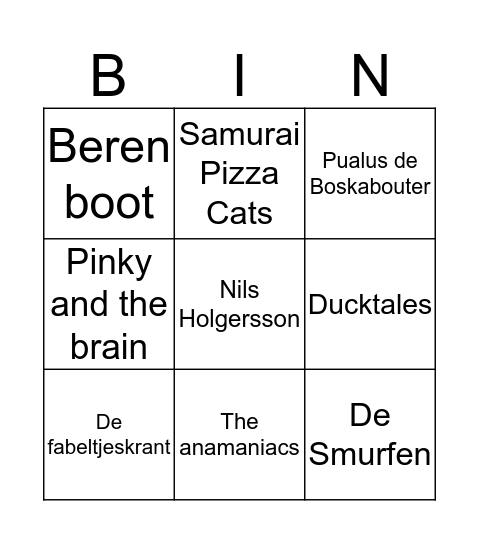 MusicBingo Card