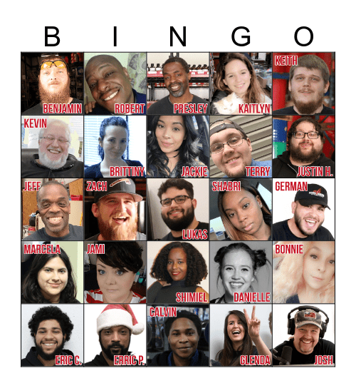 AFI's Family Bingo Card