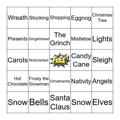 Christmas Bingo  Bingo Card