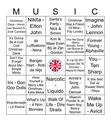 205 Bingo Card