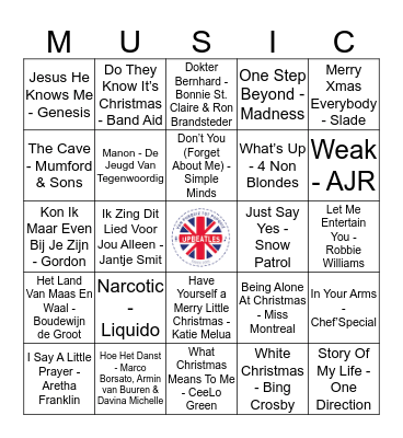 208 Bingo Card