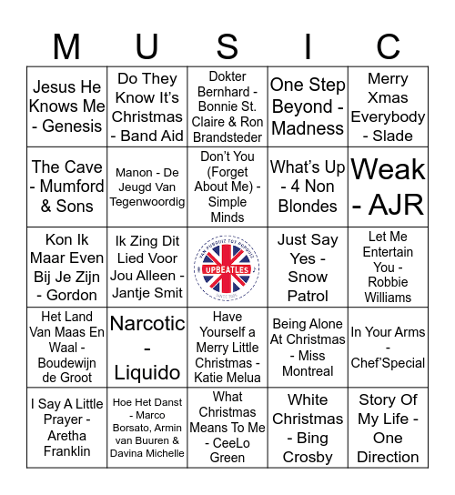 208 Bingo Card