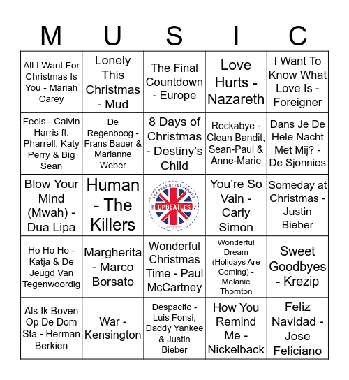 311 Bingo Card