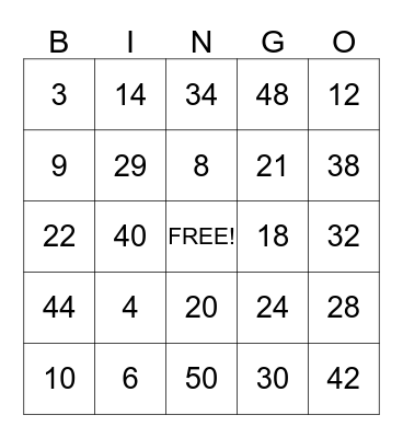 ELKHORN ELEMENTARY SCHOOL Bingo Card