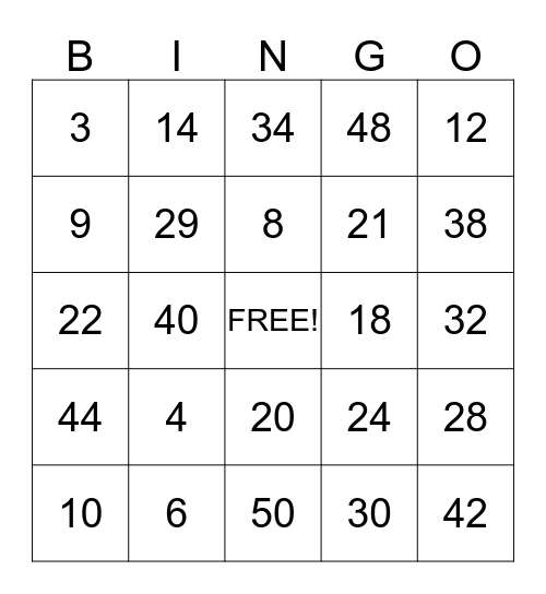 ELKHORN ELEMENTARY SCHOOL Bingo Card