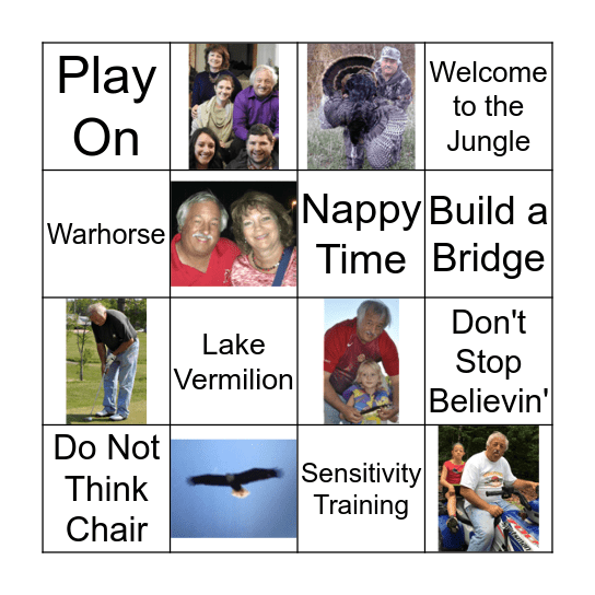 Warhorse Bingo Card