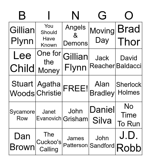Book Bingo (Mystery Edition) Bingo Card