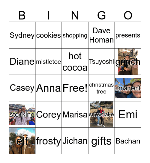 Christmas Party Bingo  Bingo Card