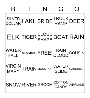 BILLINGS TO MT. VERNON AND BACK AGAIN Bingo Card