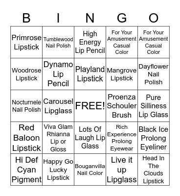MAC Bingo Card