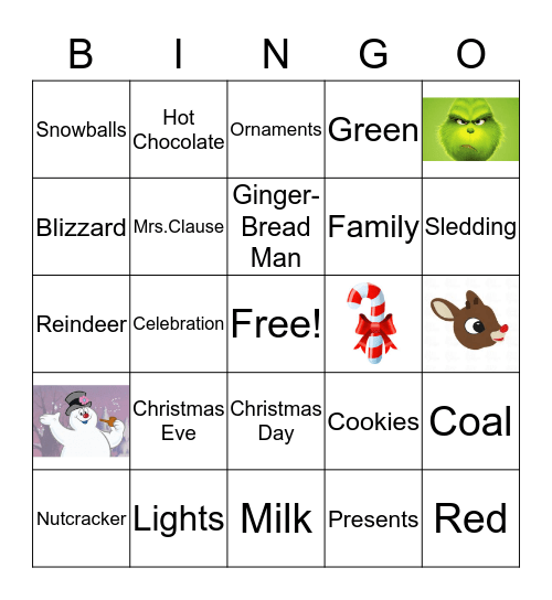 Christmas  Bingo Card