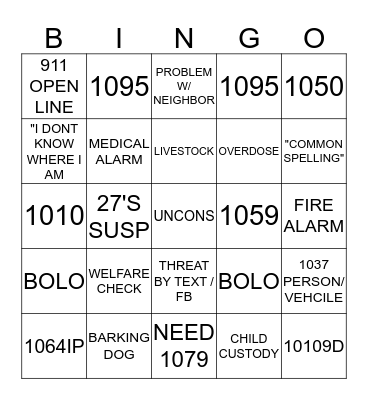 CHRISTMAS DISPATCHER BINGO Card